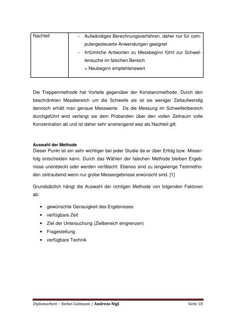 Diplomarbeit - Private HTL des Landes Tirol - Kolleg für Optometrie