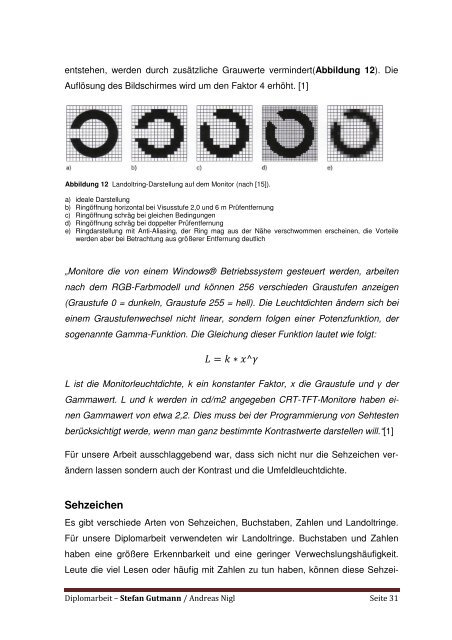 Diplomarbeit - Private HTL des Landes Tirol - Kolleg für Optometrie