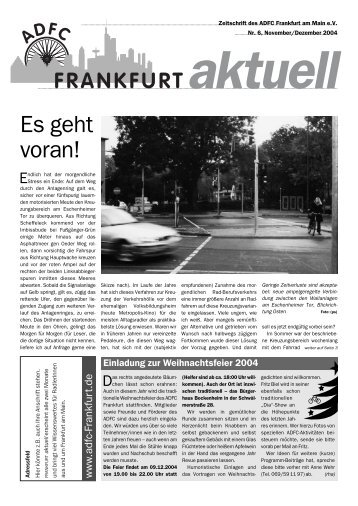 Es geht voran! - ADFC Frankfurt