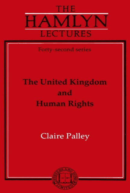 The United Kingdom and Human Rights - College of Social ...