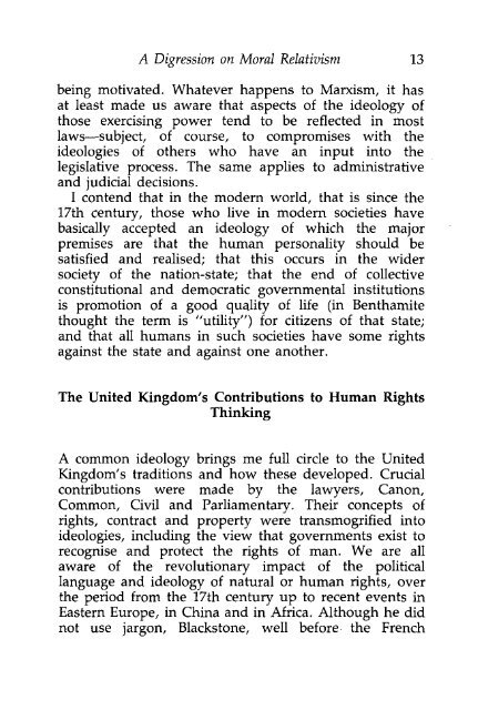 The United Kingdom and Human Rights - College of Social ...