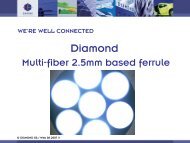 Multi-fiber 2,5mm based ferrule - Diamond SA