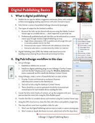 InDesign 3 lecture notes