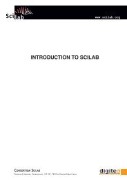 INTRODUCTION TO SCILAB