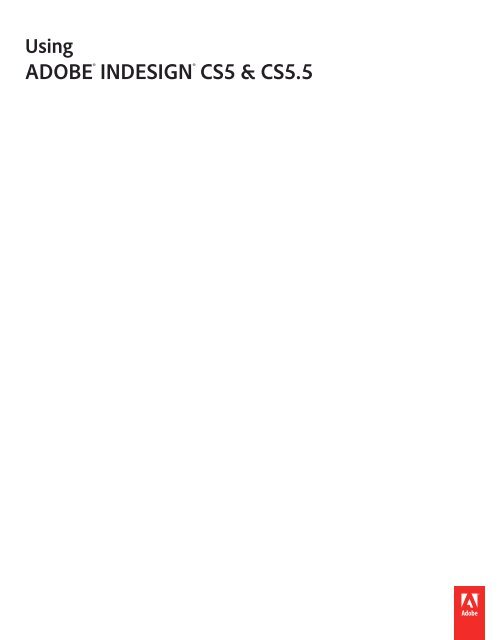 InDesign CS5 Help - Adobe