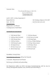 Sitzung vom 6. 11. 2007 - .PDF - Gemeinde Achau