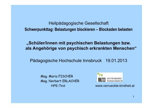 Präsentation zum Vortrag von Maria Fischer als PDF