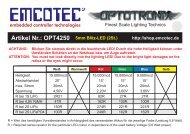 Artikel Nr.: OPT4250 5mm Blitz-LED (2St.) Landes - Emcotec