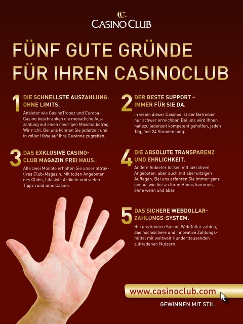 Vip-eVent Gewinnspiel - CasinoClub Magazin