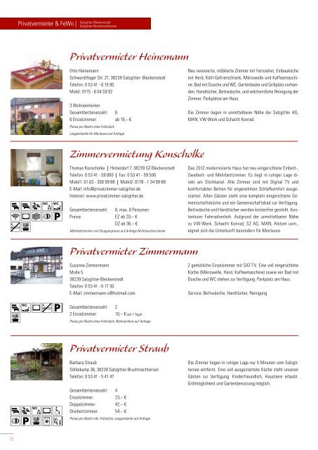 Aktuelles Gastgeberverzeichnis - Stadt Salzgitter