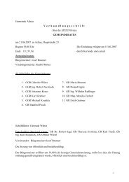 Sitzung vom 21. 6. 2007 - .PDF - Gemeinde Achau