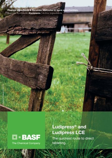 Ludipress® and Ludipress LCE - Pharma Ingredients & Services BASF