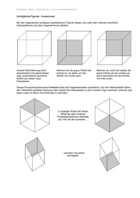 Unmögliche Figuren Inversionen Bei den ... - Kunstbrowser