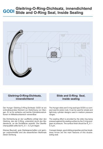Gleitring-O-Ring-Dichtsatz, innendichtend Slide and O-Ring Seal ...