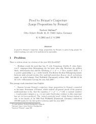 Proof to Fermat's Conjecture (Large Proposition ... - Norbert Südland