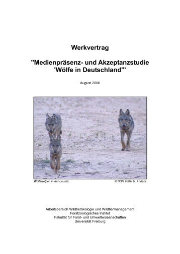 Medienpräsenz- und Akzeptanzstudie 'Wölfe in Deutschland' - Large ...
