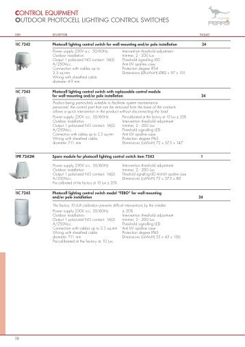 control equipment outdoor photocell lighting control switches