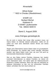 Ahnentafel Alfred Zuber - Rheingau-Genealogie