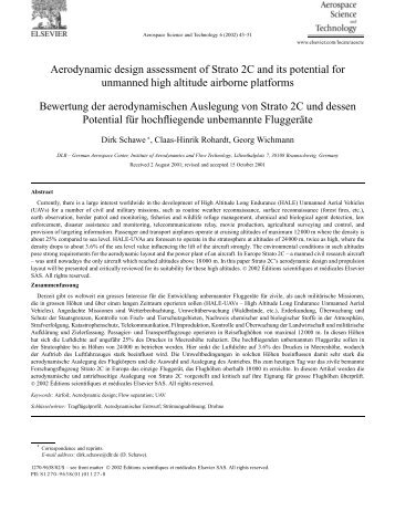 Aerodynamic design assessment of Strato 2C ... - UFSC Aerodesign