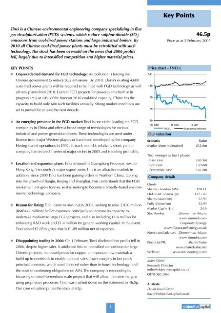 Objective Capital Research Report_Summary - Tinci Holdings Limited