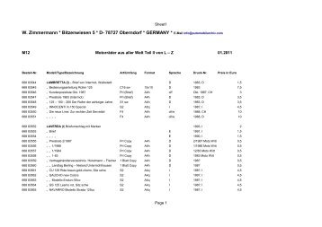 W. Zimmermann * Bitzenwiesen 5 * D - Automobilarchiv.com