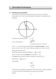 3. Gleichmäßige Kreisbewegung - Fos Bos