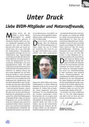 Unter Druck - Bundesverband der Motorradfahrer eV