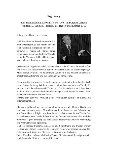 Inhalt Ausgabe 54.indd - beim Hebelbund Lörrach