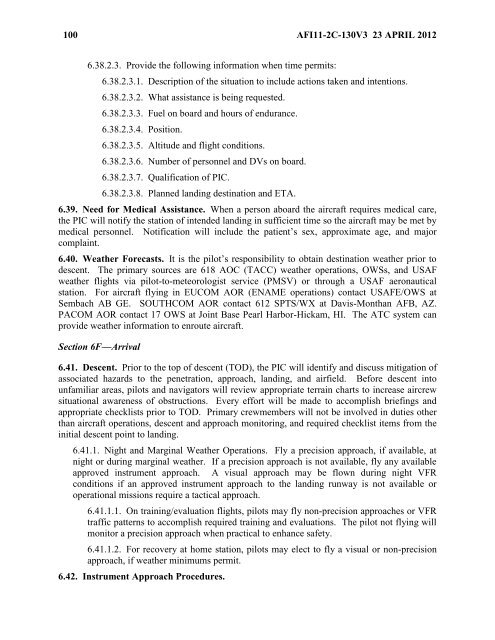 AFI 11-2C-130v3 - BITS