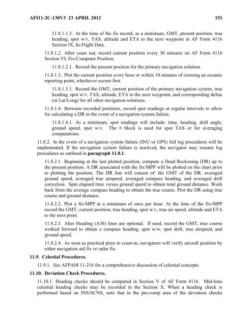 AFI 11-2C-130v3 - BITS