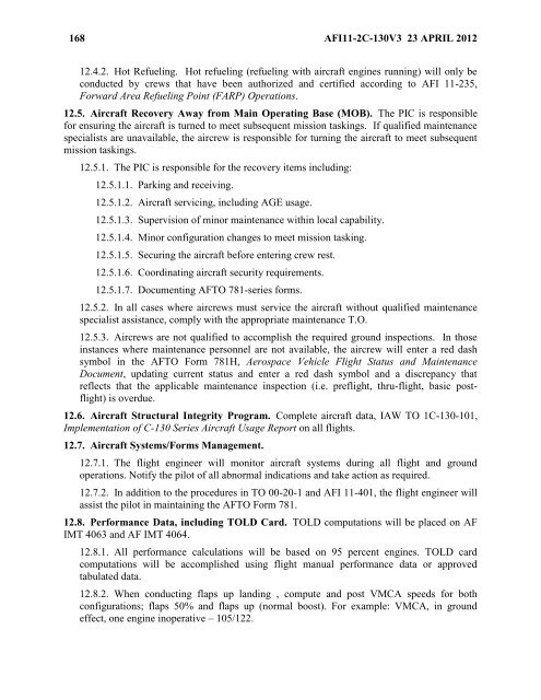 AFI 11-2C-130v3 - BITS