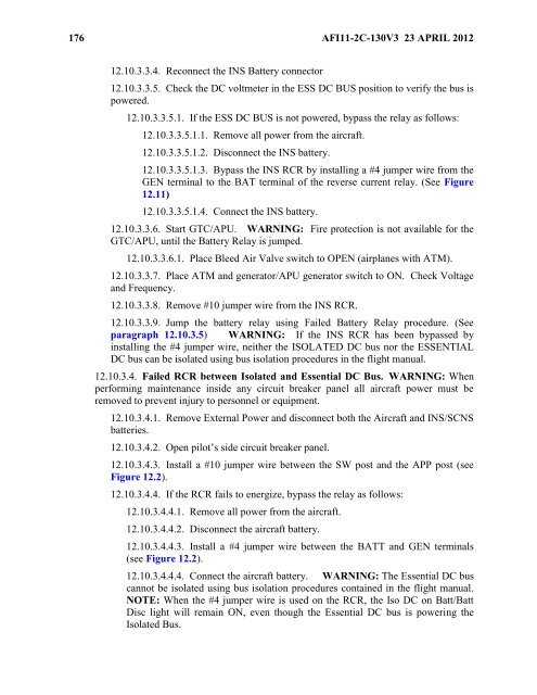 AFI 11-2C-130v3 - BITS