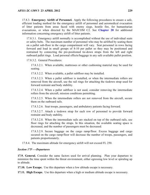 AFI 11-2C-130v3 - BITS