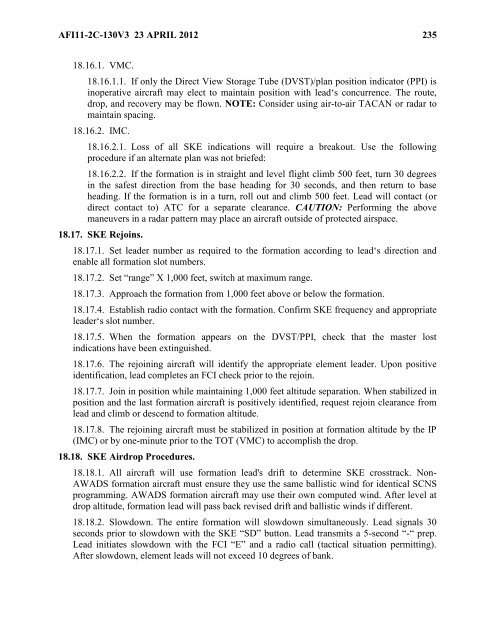 AFI 11-2C-130v3 - BITS