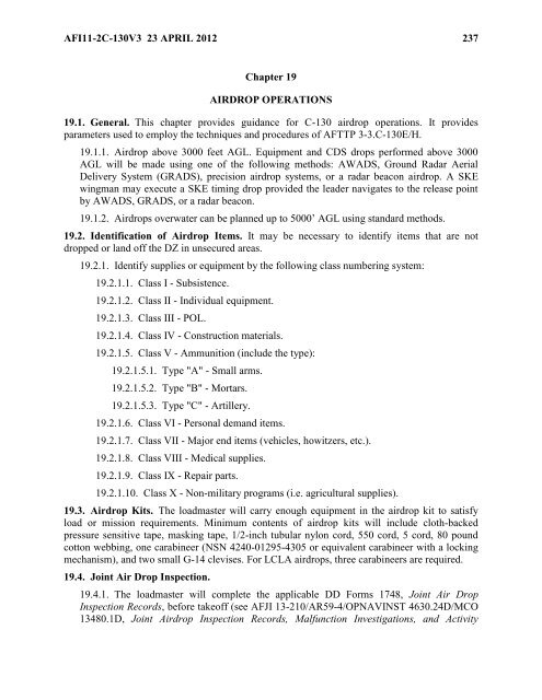 AFI 11-2C-130v3 - BITS