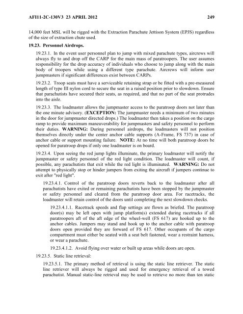 AFI 11-2C-130v3 - BITS