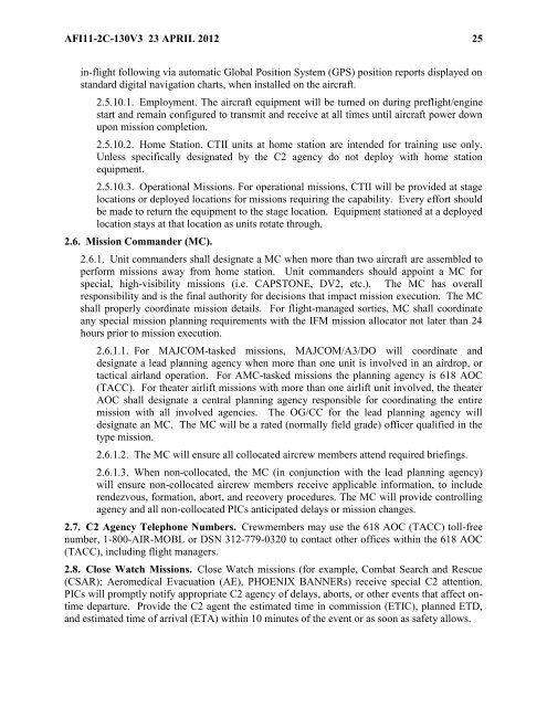 AFI 11-2C-130v3 - BITS