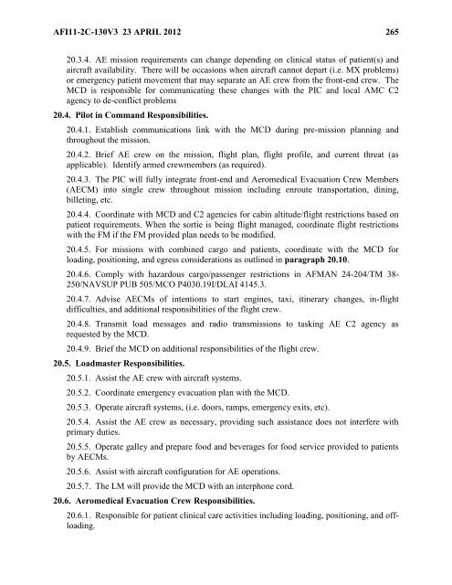 AFI 11-2C-130v3 - BITS