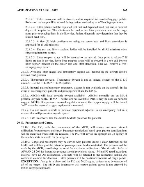 AFI 11-2C-130v3 - BITS