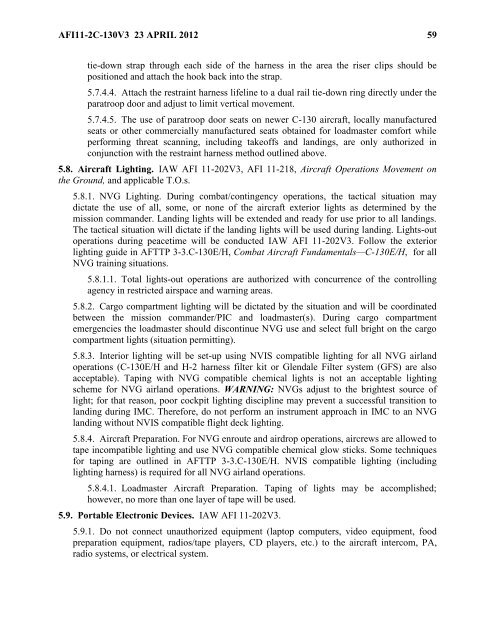 AFI 11-2C-130v3 - BITS