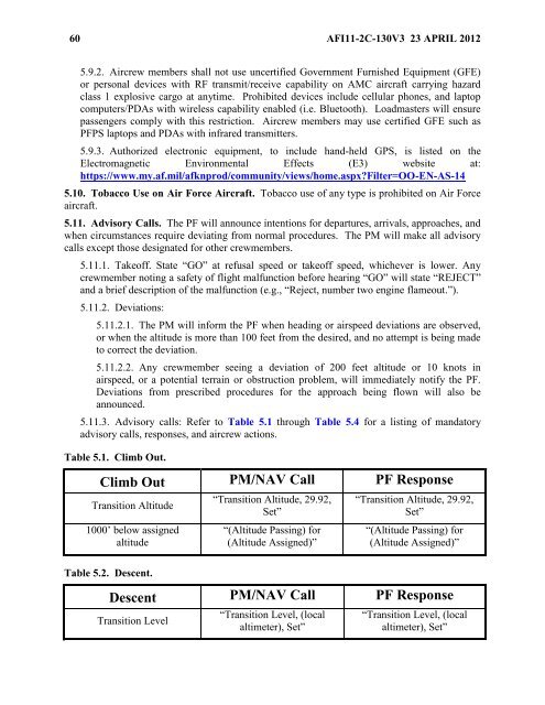 AFI 11-2C-130v3 - BITS