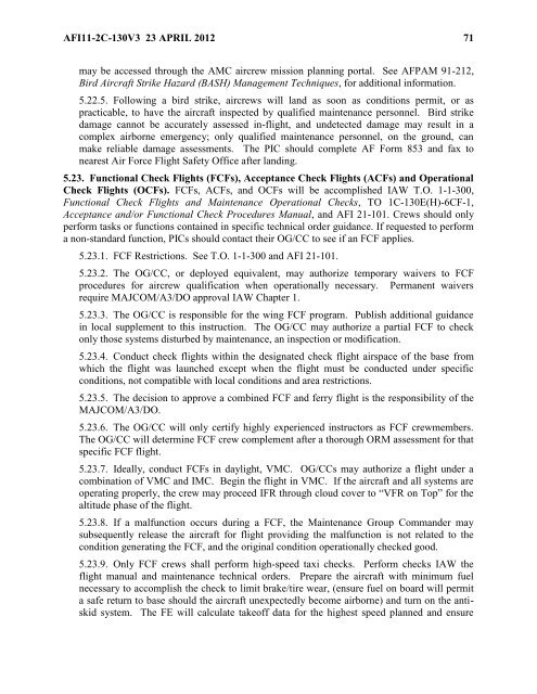 AFI 11-2C-130v3 - BITS