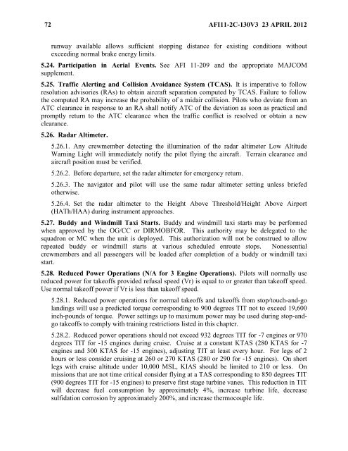 AFI 11-2C-130v3 - BITS