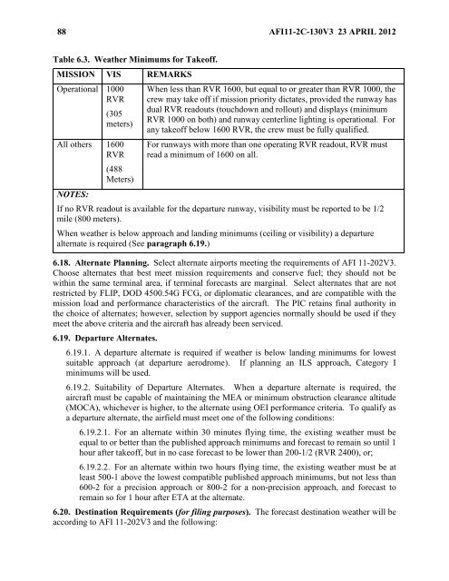 AFI 11-2C-130v3 - BITS