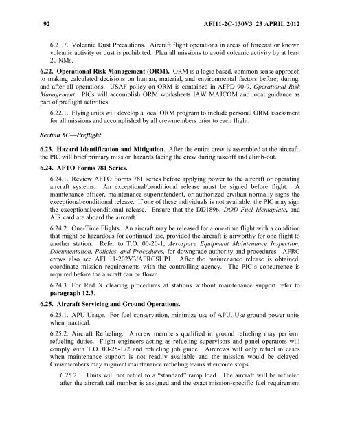 AFI 11-2C-130v3 - BITS