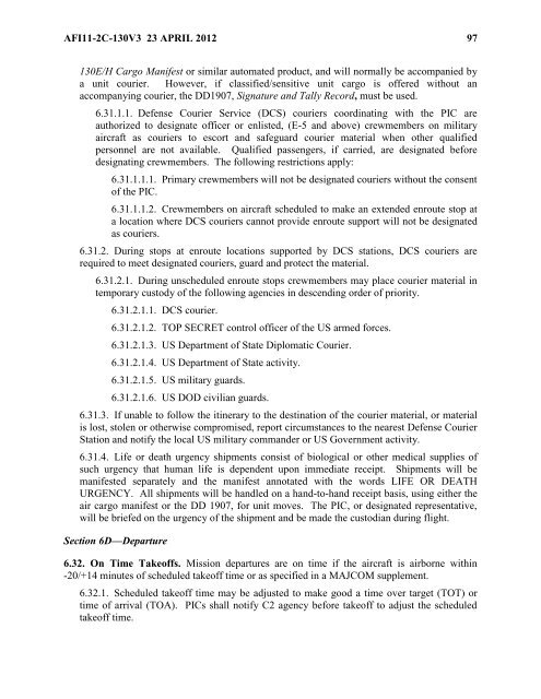 AFI 11-2C-130v3 - BITS