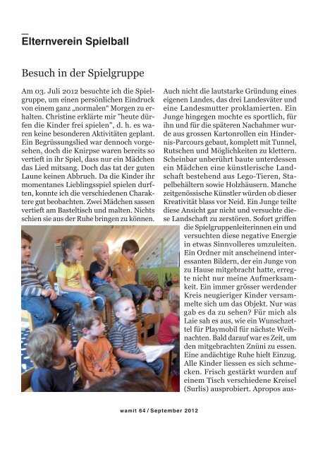 Wasterkinger Mitteilungsblatt September - Gemeinde Wasterkingen