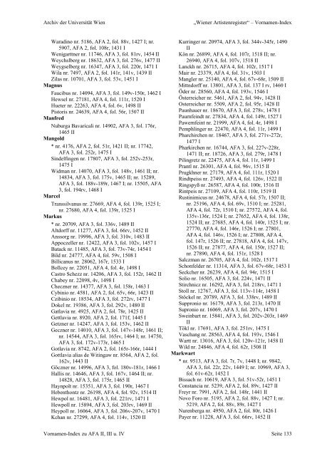 AFA Vornamenindex.pdf - Universität Wien