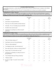 Coaching Feedback Questionnaire As you perhaps already know ...