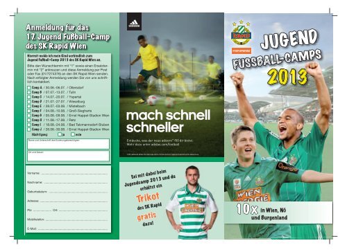 Jugendcamp Folder Zum Download Sk Rapid Wien